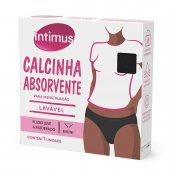 Calcinha Absorvente Menstrual Intimus Bikini Lavável Fluxo Leve a Moderado M 1 unidade