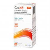 Suplemento Alimentar de Cálcio e Vitamnina D Caldê Sabor Menta com 60 comprimidos mastigáveis