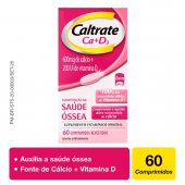 Caltrate Ca+D3 600mg + 200UI 60 comprimidos