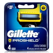 Carga para Aparelho de Barbear Gillette Proshield 4 unidades