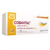 Cobavital Cobamamida 1mg + Cloridrato de Ciproeptadina 4mg 30 microcomprimidos