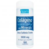 Colágeno Hidrolisado com Minerais Stem com 100 comprimidos