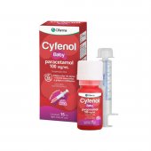 Cyfenol Paracetamol Bebê 100mg/ml Suspensão Oral Sabor Cereja 15ml