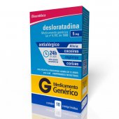 Desloratadina 5mg 10 comprimidos Biosintética Genérico