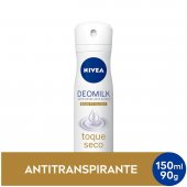Desodorante Aerosol Nivea Deomilk Beauty Elixir Toque Seco com 150ml