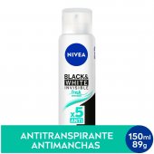 Desodorante Nivea Invisible Black & White Fresh Erva Doce Aerosol Antitranspirante 150ml