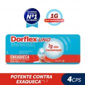 Dorflex Uno Dipirona Monoidratada 1g 4 comprimidos