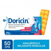 Doricin Dipirona Monohidratada 300mg + Citrato de Orfenadrina 35mg + Cafeina 50mg 50 comprimidos
