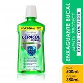 Enxaguante Antisséptico Bucal Cepacol Expert Menta Protect +Flúor 500ml