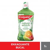 Enxaguante Antisséptico Bucal Colgate Natural Extracts Citrus Zero Álcool com 1L