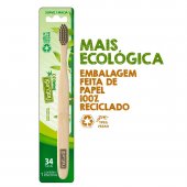 Escova de Dente Natural Bamboo 34 Tufos Macia com 1 unidade