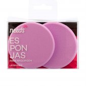 Esponjas de Maquiagem Triss/Needs em Disco Lilás 2 unidades