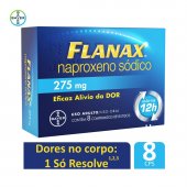 Flanax Naproxeno Sódico 275mg 8 comprimidos