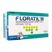 Probiótico Floratil 100mg 12 cápsulas