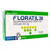 Probiótico Floratil 200mg 6 Cápsulas