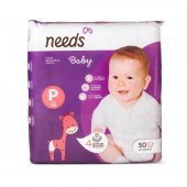 Fralda Infantil Needs Baby P 50 unidades