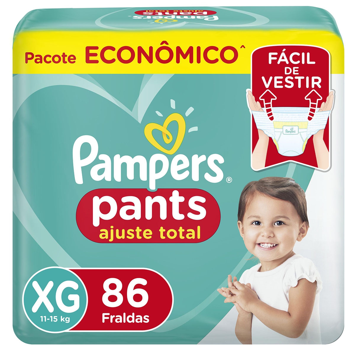Fralda Pampers Premium Care Pants Xg 96 Unidades