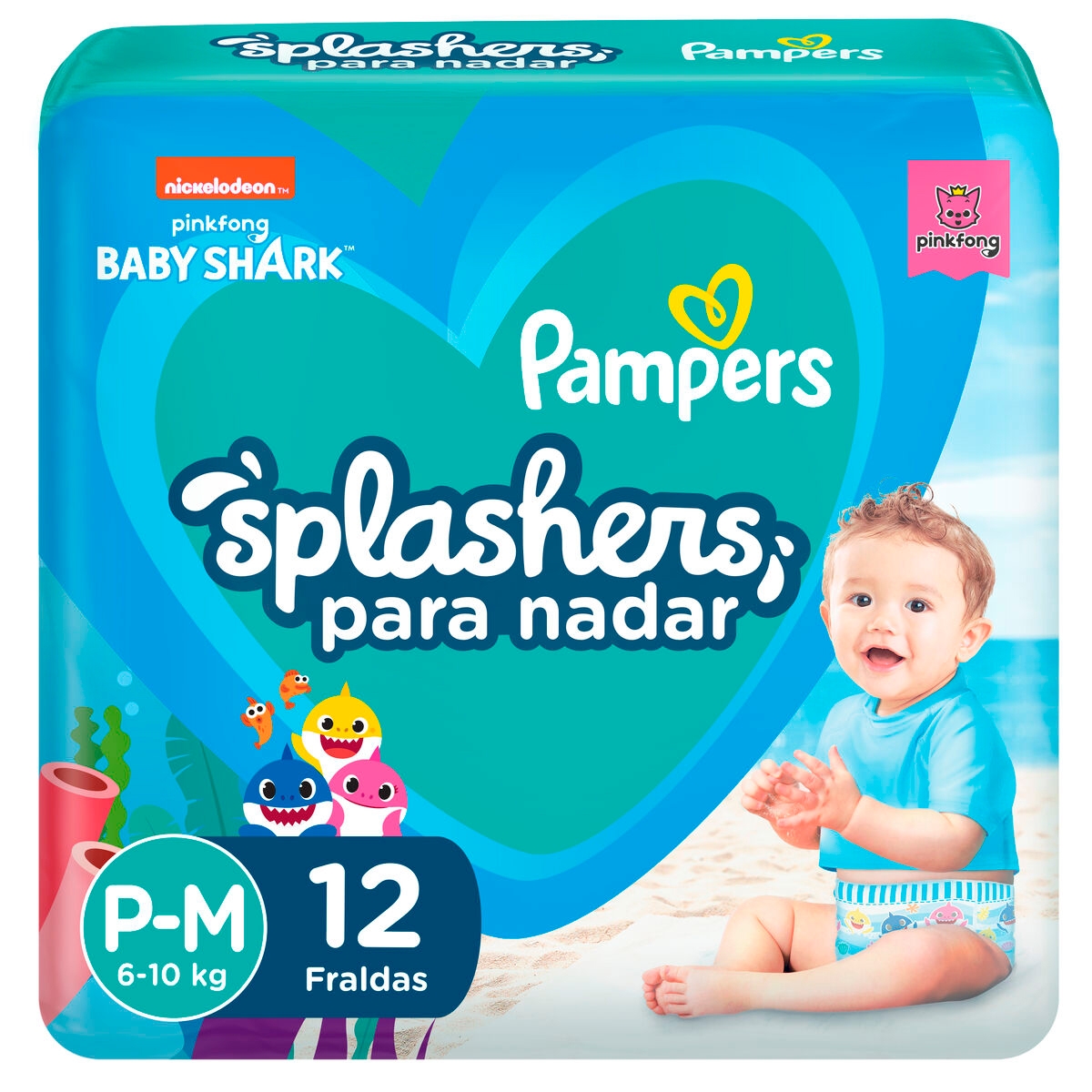 Lenços Umedecidos Pampers Splash Baby Shark 48 unidades - Drogaria Venancio