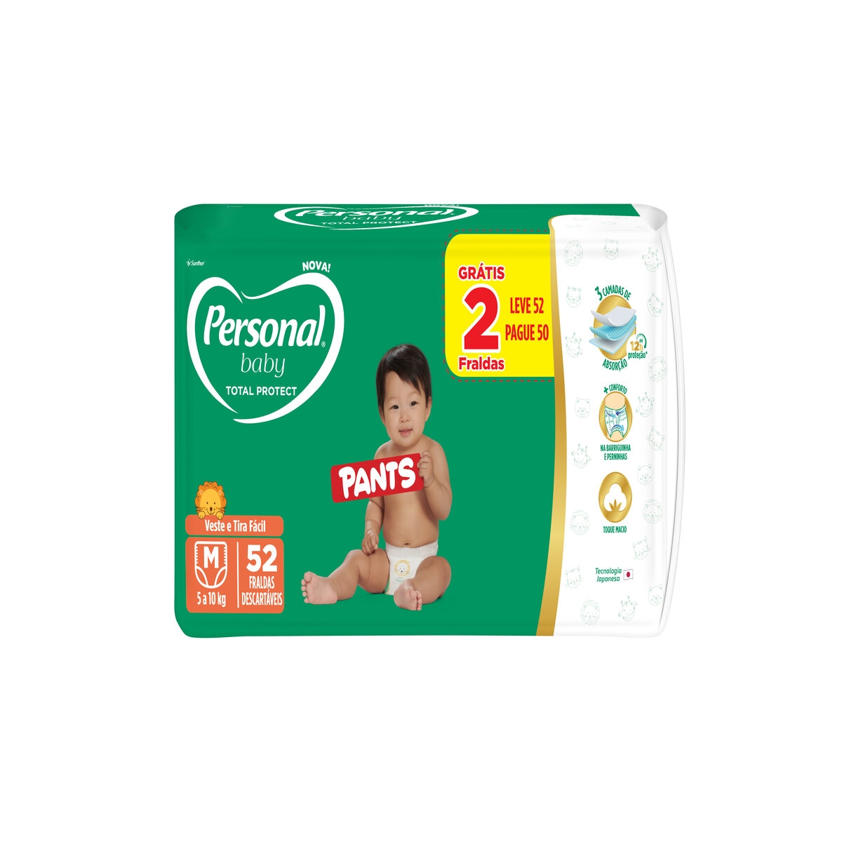 Fralda Personal Baby Total Protect Pants G 44 Unidades