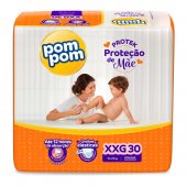 Fralda Pom Pom Protek Proteção de Mãe XXG - 30 Unidades