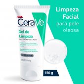 Gel de Limpeza Facial CeraVe Pele Normal a Oleosa Sem Perfume com 150g