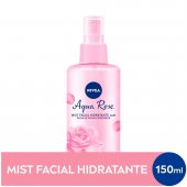 Hidratante Facial Nivea Mist Aqua Rose Água de Rosas Orgânica Spray 150ml