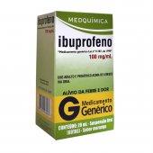 Ibuprofeno 100mg/ml Suspensão Oral 20ml Medquímica Genérico