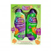 Kit Shampoo + Condicionador Infantil Beauty Slime Verde Neon com 200ml cada + 15 Cartelas com Tattoos
