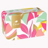 Kit Dove Sabonete em Barra Sortidos 5 unidades + Lata Rosa