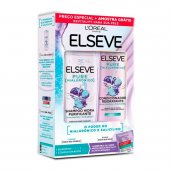 Kit Elseve Pure Hialurônico Shampoo 375ml + Condicionador 170ml + Amostra Sachê Gel Creme Preenchedor L'Oréal Revitalift Hialurônico Antioleosidade