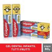 Kit Gel Dental Infantil Colgate Minions 2 unidades de 60g cada