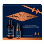 Kit King C. Gillette para Barba Shampoo 241ml + Sérum Preenchedor 50ml