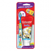 Kit Colgate Smiles Minions Escova de Dente Infantil + Creme Dental Infantil com 100g