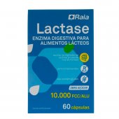 Lactase Enzima Digestiva Raia 10.000 FCC 60 Cápsulas
