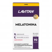 Suplemento Alimentar Lavitan Melatonina Morango com 90 Comprimidos