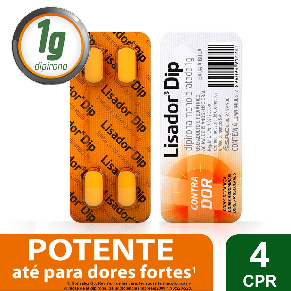 Comprar Conmel 500mg, blíster com 8 comprimidos