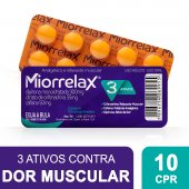 Miorrelax Dipirona Monoidratada 300mg + Citrato de Orfenadrina 35mg + Cafeina 50mg 10 comprimidos
