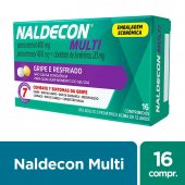 Naldecon Multi Paracetamol 800mg + Cloridrato Fenillefrina 20mg 16 comprimidos