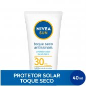 Protetor Solar Facial Nivea Sun Toque Seco Antissinais FPS 30 com 40ml