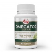 Suplemento Alimentar Omegafor Vegan Vitafor Ômega 3 60 Cápsulas