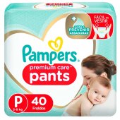 Fralda Pampers Premium Care Pants P - 40 Unidades