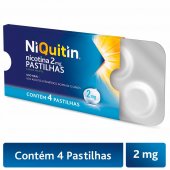 NiQuitin 2mg Pastilha para Parar de Fumar 4 unidades