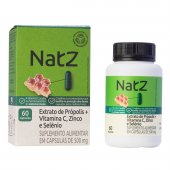 Própolis Natz + Vitamina C, Zinco e Selênio 60 cápsulas