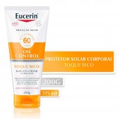 Protetor Solar Corporal Eucerin Sun Oil Control Gel-Creme Toque Seco FPS 60 com 200g