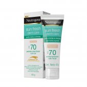 Protetor Solar Facial Neutrogena Sun Fresh Derm Care Pele Clara FPS70 com 40g