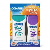 Kit Protetor Solar Sundown Praia e Piscina com 1 Protetor Adulto FPS 50 com 200ml + 1 Protetor Infantil Sundown Kids FPS 60 com 120ml