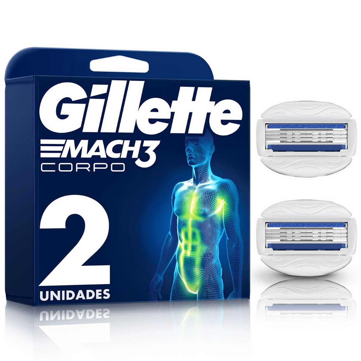 Carga Gillette Fusion Proshield com 2 Cartulhos - Rexona - Lâmina e Carga  para Aparelho de Barbear - Magazine Luiza