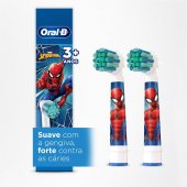 Refil para Escova de Dente Elétrica Oral B Vitality Spiderman 2 unidades