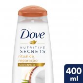 Shampoo Dove Nutritive Secrets Ritual de Reparação com 400ml