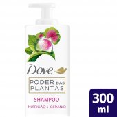 Shampoo Dove Poder das Plantas Nutrição + Gerânio com 300ml